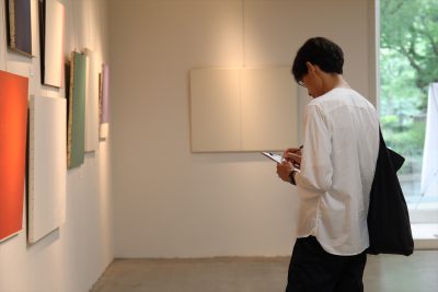 上野の森美術館ギャラリー個展（2019）の来場者